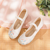 Women's Smoke Summer And Han Elements Mercerizing Satin Canvas Shoes Newgew