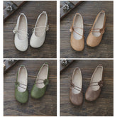 Retro Hollow Flower Accents Flat Slip-On Shoes Newgew Shoes