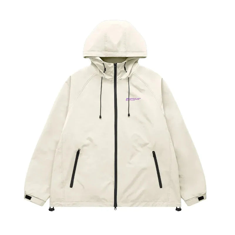 Zip Up Water Repellent Hooded Jacket Newgew