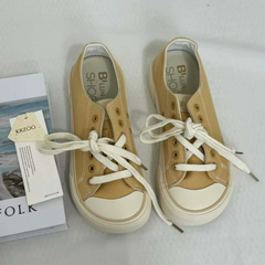 Versatile Round-Toe Platform Sneakers PinTow