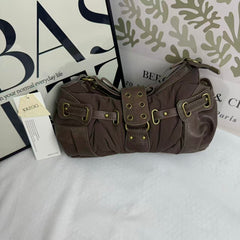 Distressed Vintage-Style Underarm Bag PinTow