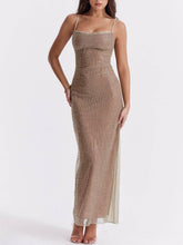 Cafe Au Lait Beaded Maxi Dress Newgew Dresses