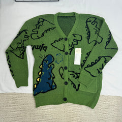 Street Cartoon Cardigan Sweater PinTow