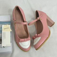 Color-Block Burnout T-Strap Sandals PinTow