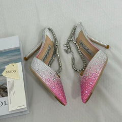 Gradient Pink Closed-Toe Sandals PinTow