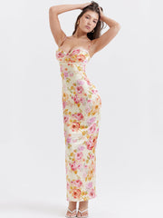Ivory Floral Maxi Dress Newgew Dresses