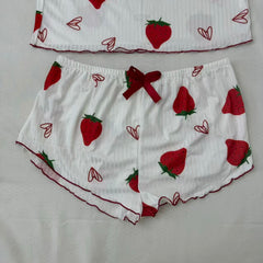 Strawberry Heart Patterned Set PinTow