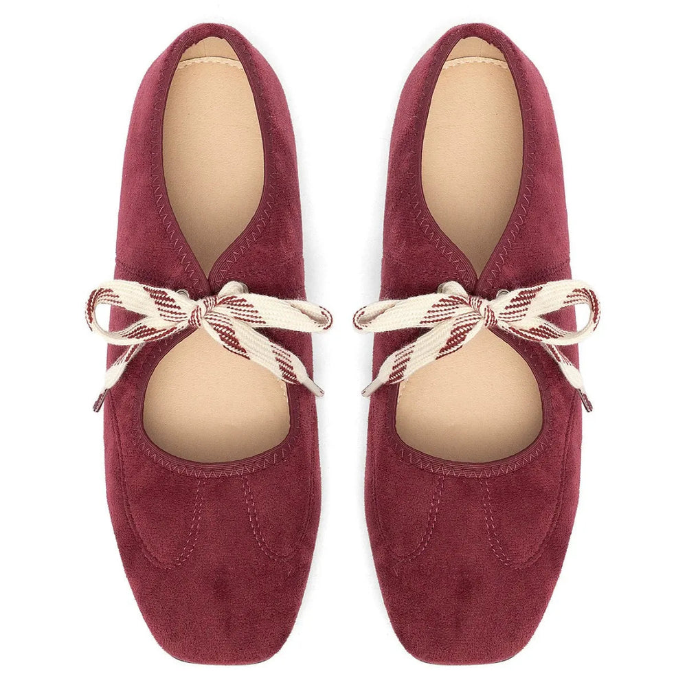 Comfortable Square-Toed Flat Shoes Newgew