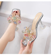 Color Me Pretty Gemstone Bead Mules Newgew