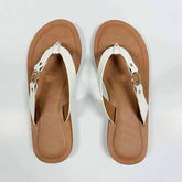 Solid-Colored Flip-Flops Flat Shoes Newgew