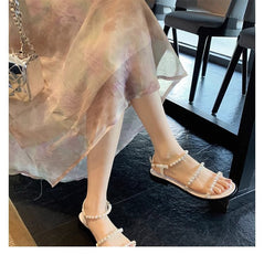 Pearl Fairy Exquisite French Sandals NewGew