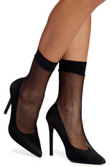 Miss Diva Fishnet Stiletto Pumps Newgew