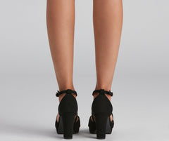 Simple And Stylish Strappy Platform Heels Newgew