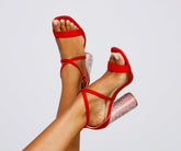 Glitz and Glow Rhinestone Heels Newgew