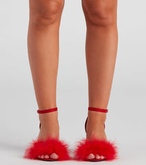 Marabou Babe Block Heels Newgew