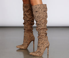 Spotted From Afar Stiletto Boots Newgew