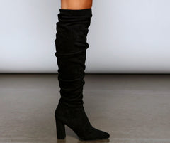 Hitting The Mark Faux Suede Boots Newgew
