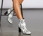 Stunning Snake Booties Newgew
