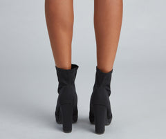 Style Staple Block Heel Booties Newgew