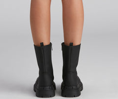 She's Trendy Lug Sole Boots Newgew