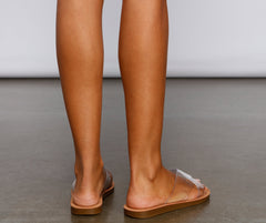 Criss Cross Chic PVC Sandals Newgew