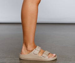 On Trend Double Buckle Sandals Newgew