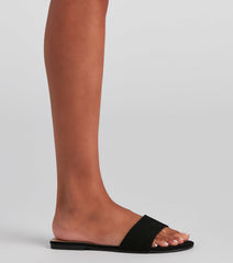 Stylish Basics Nubuck Slide Sandals Newgew