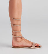 Glam Spiral Rhinestone Sandals Newgew