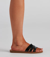Minimalistic Chic PU Woven Sandals Newgew