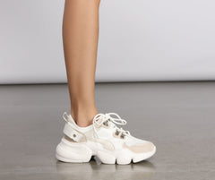 Game On Bungee Lace Chunky Sneakers Newgew