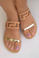 Open Toe Flat Sandals Newgew