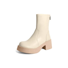 Zipper Minimalism Boots Newgew