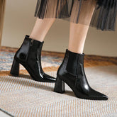 Newbella Pointed-toe Chelsea Chunky heeled Boots Newgew