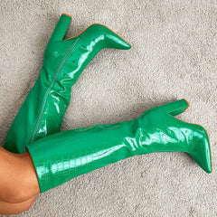 Pointed Heeled Boots Newgew