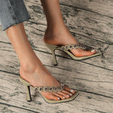 Thong Heel Sandals Newgew