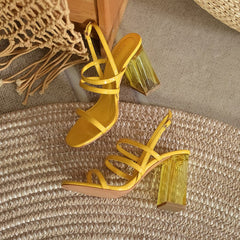 Block Heeled Sandals Newgew