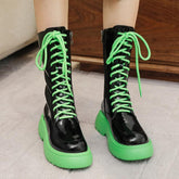 Lace-up Mid-caluf Boots Newgew