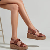 Newbella Gladiator Wedge Sandals Newgew