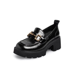 Literary Retro Temperament leather shoes Newgew