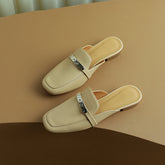 Erin Nude Loafer Mules NEW GEW