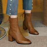 Coral Handmade Genuine Leather Heeled Ankle Boots NEW GEW