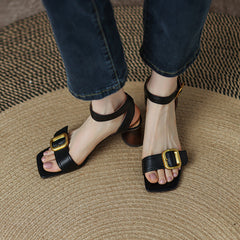 Delia Handmade Buckle Ankle Strap Sandals NEW GEW