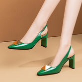 Divinity One Stud Slingback Heels NEW GEW