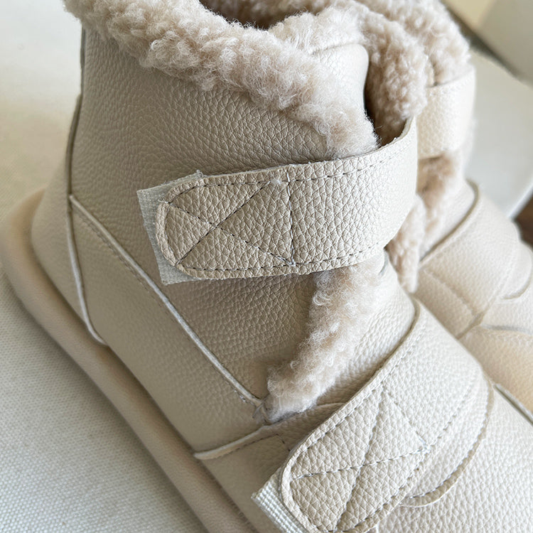Women Minimalist Soft Furred Flat Boots Newgew Shoes