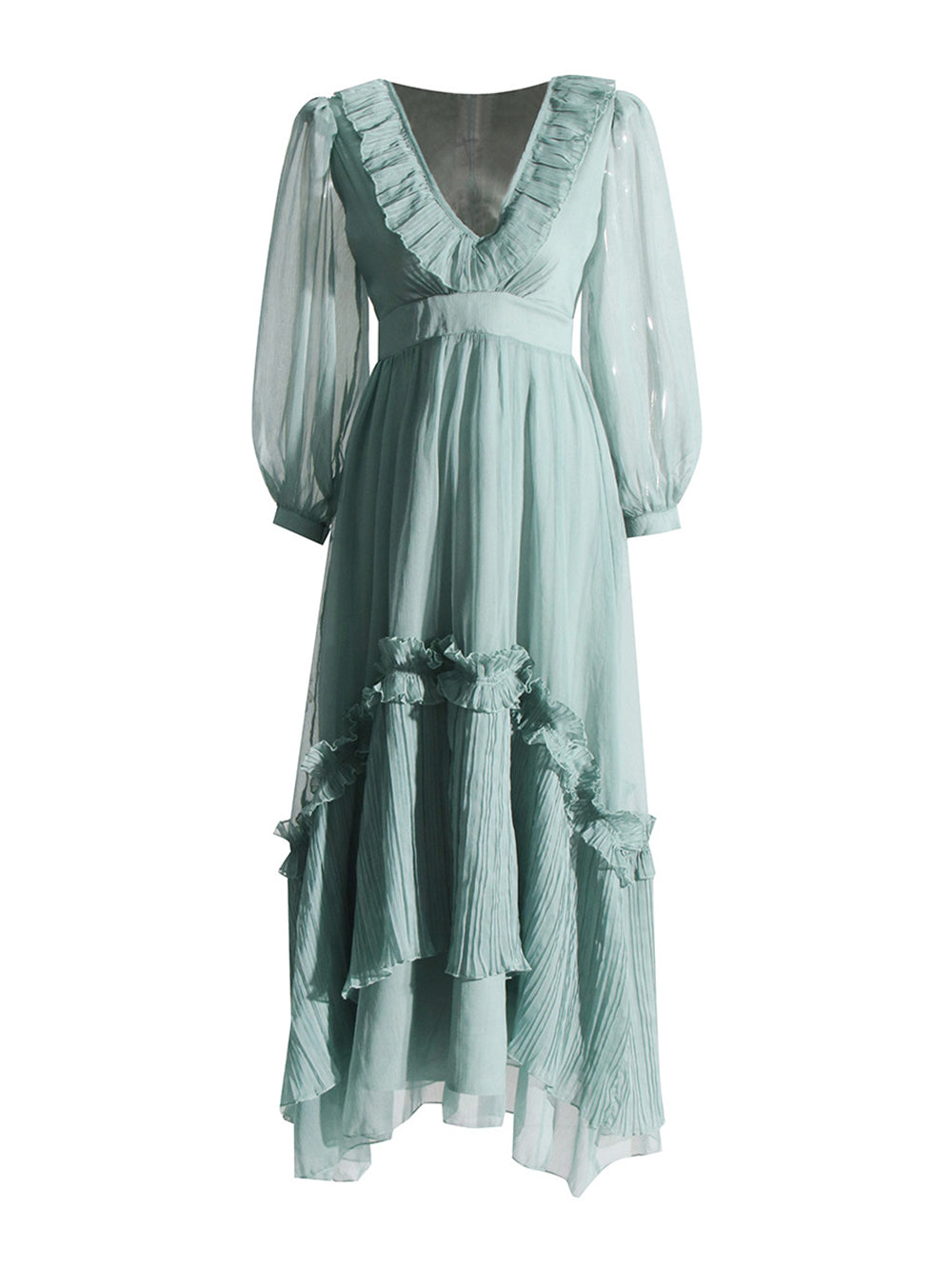 Ruffled Silk Stardust Maxi Dress Newgew Dresses