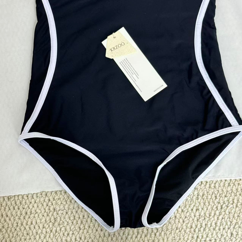High-Waisted Slimming Swimsuit PinTow