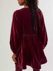 Portia Velvet Mini Dress Newgew Dresses