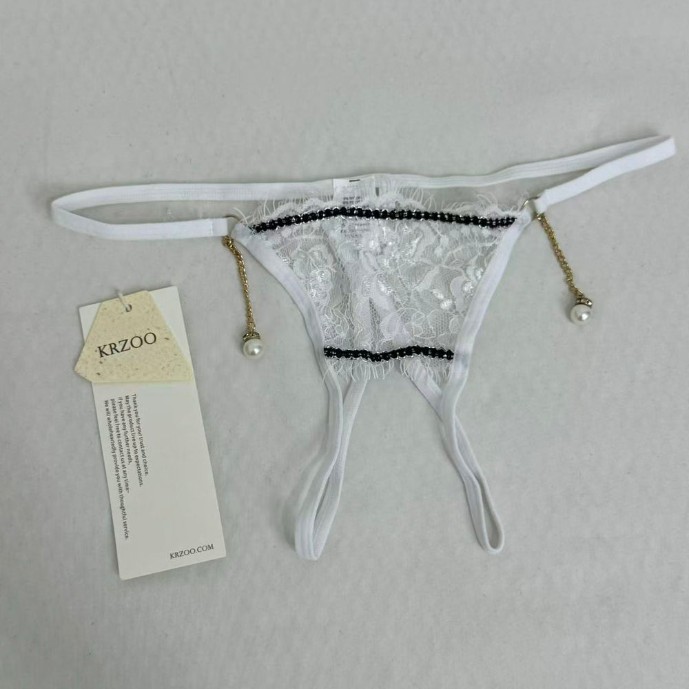Lace European And American Style Low-Waisted Thongs PinTow