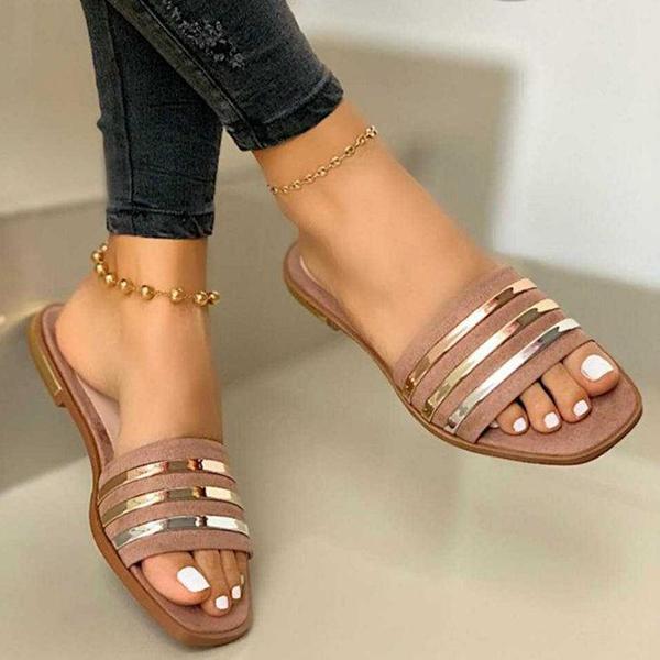 Women Summer Fashion Trend And Comfortable Flat Slippers NewGew