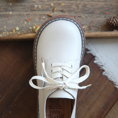 Women Solid Leather Casual Shoes Newgew Shoes